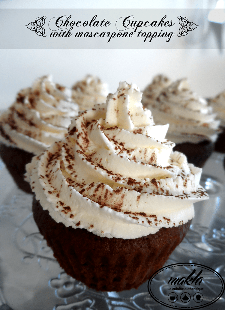 Lire la suite à propos de l’article Chocolate cupcakes with mascarpone topping
