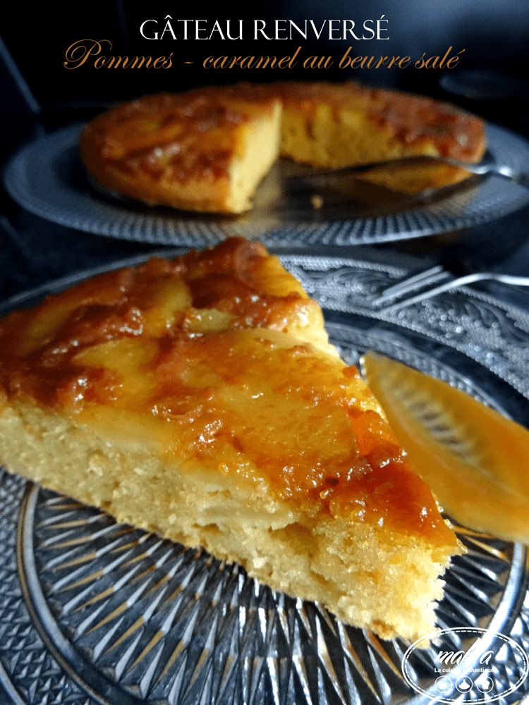 Lire la suite à propos de l’article Gâteau renversé aux pommes et caramel au beurre salé