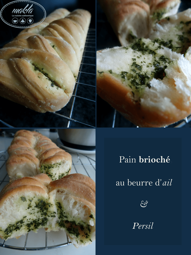 Lire la suite à propos de l’article Pain brioché au beurre d’ail et au persil