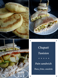 Lire la suite à propos de l’article Chapati tunisien – Pain sandwich