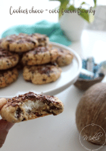 Lire la suite à propos de l’article Cookies gourmands chocolat-coco façon Bounty