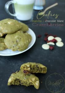Lire la suite à propos de l’article Cookies | Matcha – Chocolat blanc – Cranberries