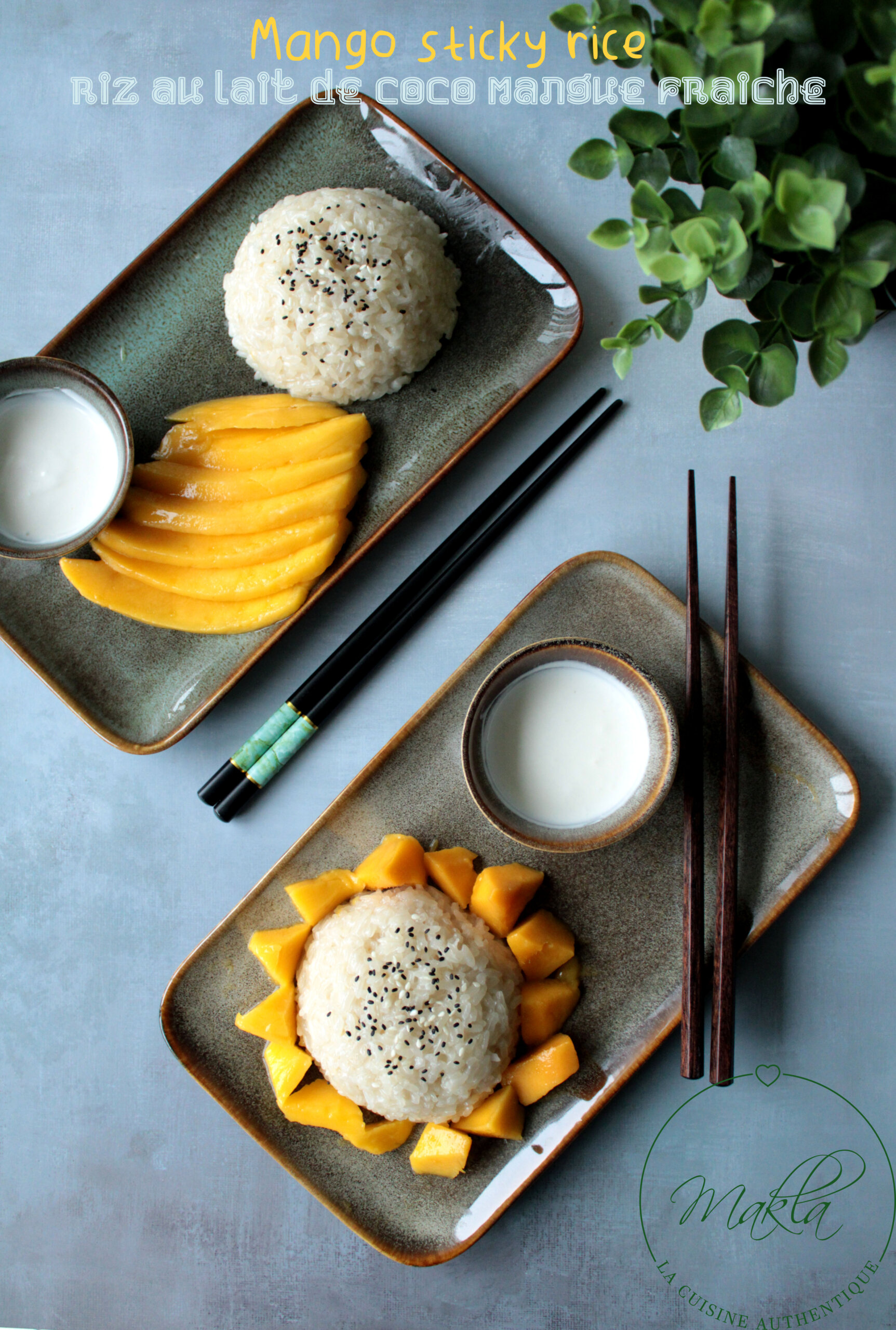Lire la suite à propos de l’article Mango sticky rice | Riz au lait de coco & mangue fraîche