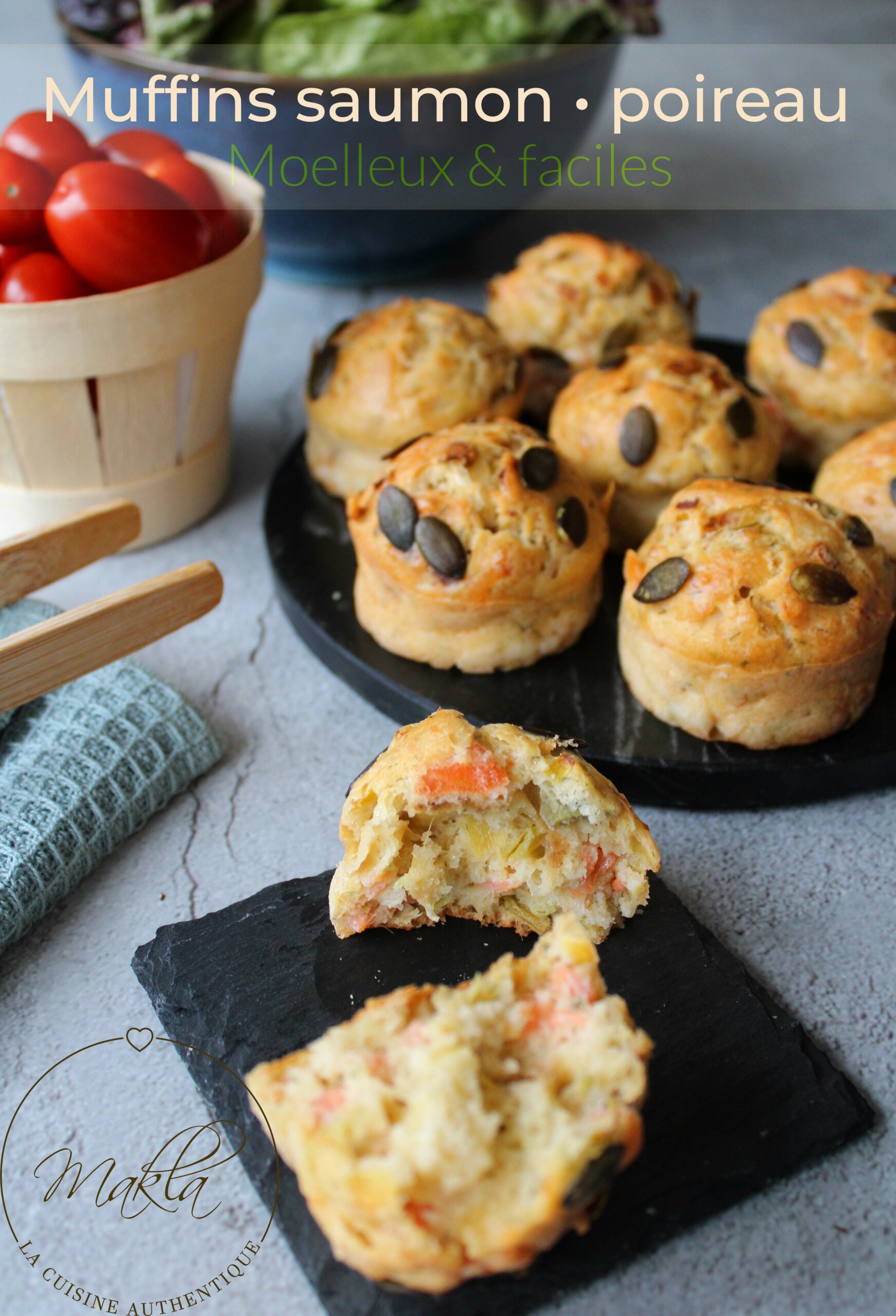 Lire la suite à propos de l’article Muffins salés saumon – poireau