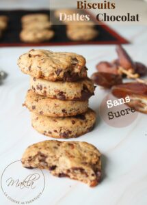 Lire la suite à propos de l’article Biscuits au chocolat et aux dattes sans sucre