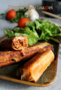 Lire la suite à propos de l’article Boureks façon lasagnes | Bolognaise, béchamel, mozzarella