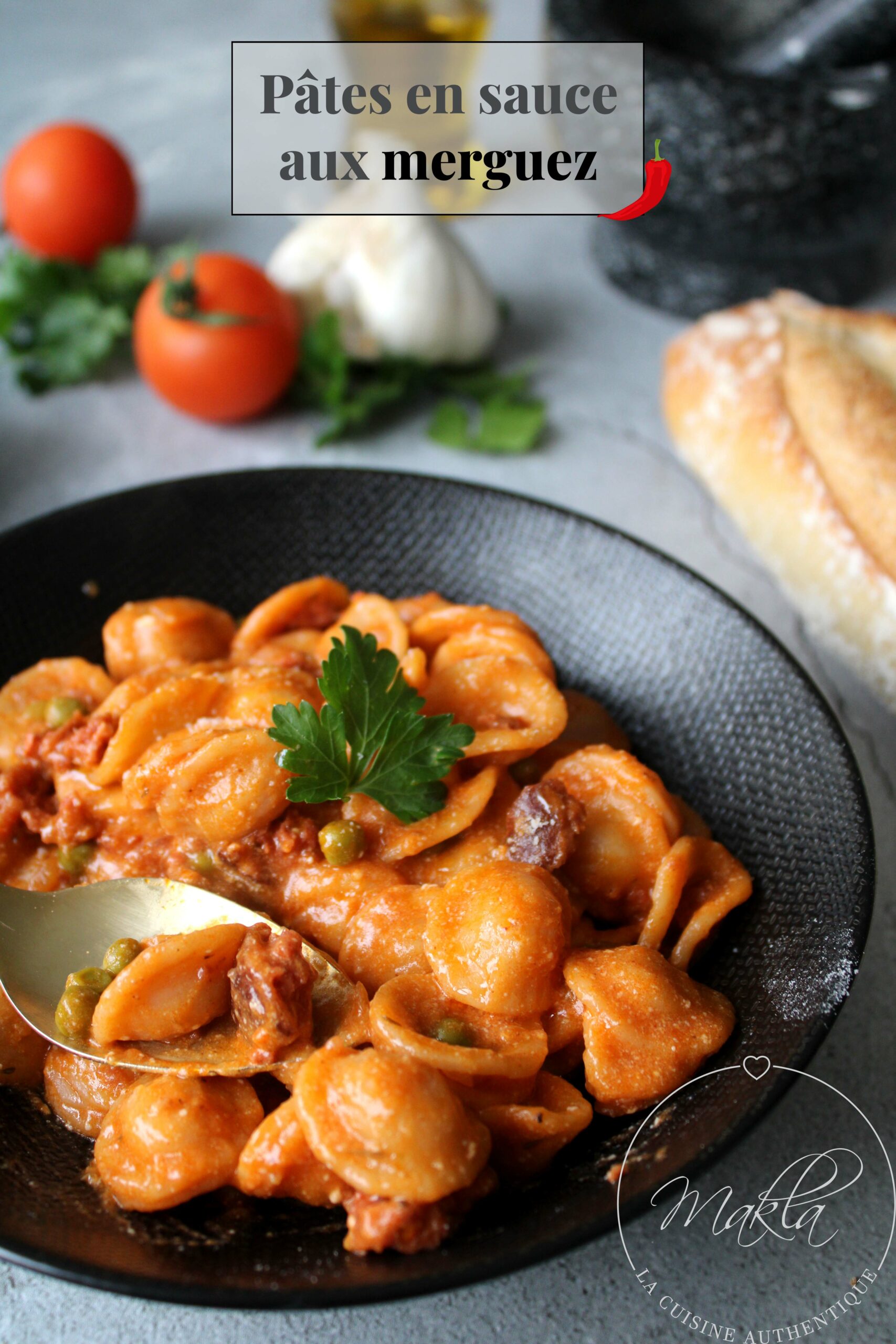 Lire la suite à propos de l’article Pâtes onctueuses aux merguez et à la tomate