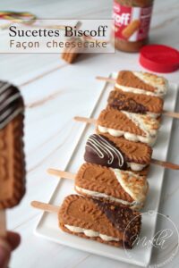 Lire la suite à propos de l’article Sucettes Biscoff® façon cheesecake | Sans cuisson