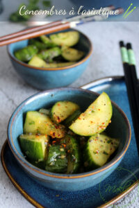 Lire la suite à propos de l’article Salade de concombres à l&rsquo;asiatique