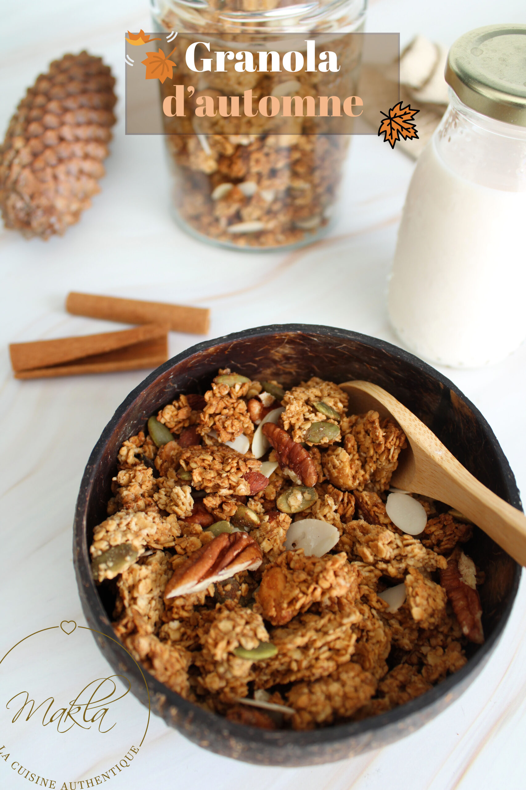 Lire la suite à propos de l’article Granola d&rsquo;automne healthy | Option sans gluten